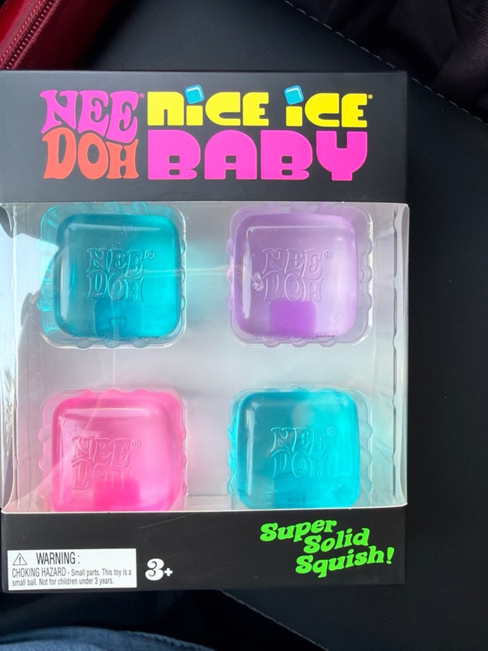Nice Ice Baby Squishy Sensory Toy Set – Pink, Purple, Teal